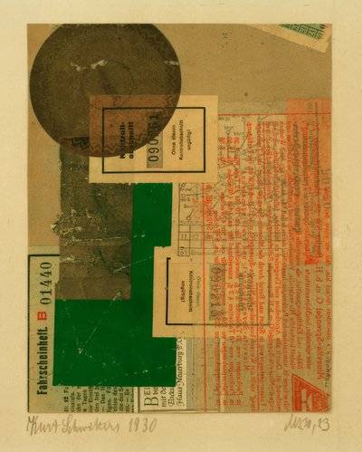 Mz 30,23 door Kurt Schwitters