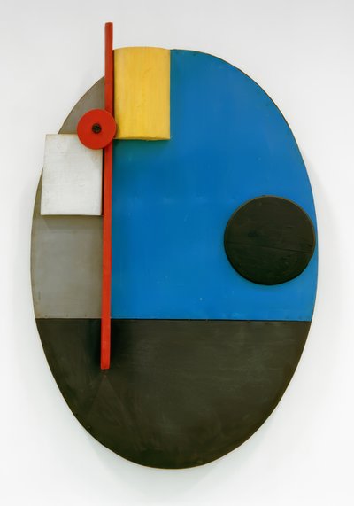 Zonder titel (Ovale constructie) door Kurt Schwitters