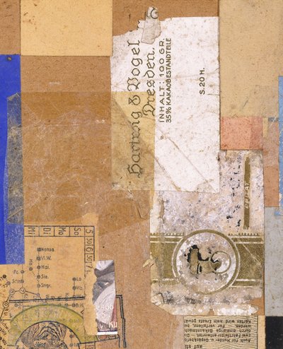 Zonder titel door Kurt Schwitters