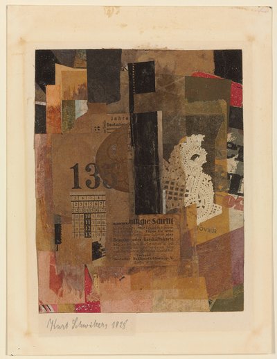 Zonder titel, 1928 door Kurt Schwitters