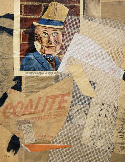 W.C. Fields door Kurt Schwitters