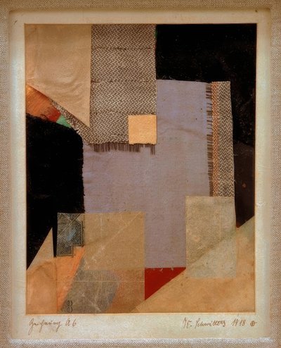 Tekening A 6 door Kurt Schwitters