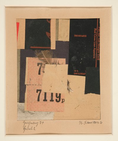 Zeichnung I 9 Hebel 2 door Kurt Schwitters