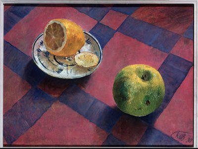 Appel en citroen door Kuzma Sergeevich Petrov Vodkin