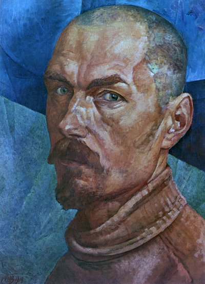Zelfportret door Kuzma Sergeevich Petrov Vodkin