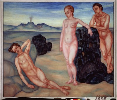 Een droom door Kuzma Sergeevich Petrov Vodkin