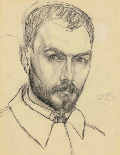 Zelfportret door Kuzma Sergeevich Petrov Vodkin