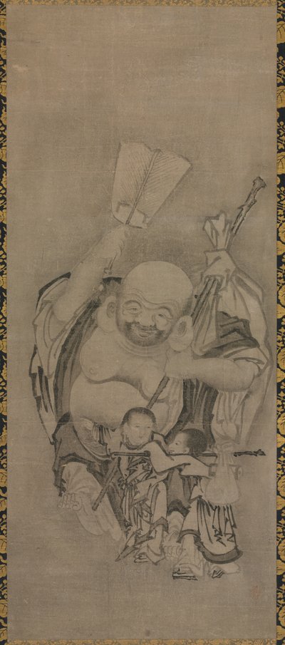 Hotei met Daoïstische onsterfelijken: Hotei door Kyūseki Tomonobu