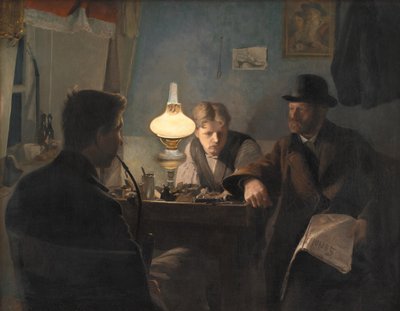 Een bezoek aan een schoenmakerswerkplaats door Laurits Andersen Ring
