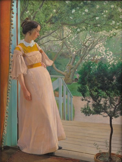 Bij de Franse ramen. De vrouw van de kunstenaar door Laurits Andersen Ring