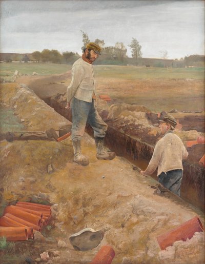 Drainagegravers door Laurits Andersen Ring