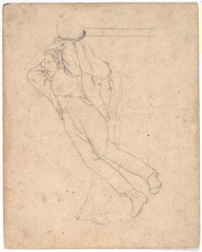 Slapende man op een sofa door Laurits Andersen Ring
