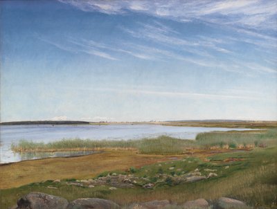 De fjord bij Karrebæksminde, Seeland door Laurits Andersen Ring