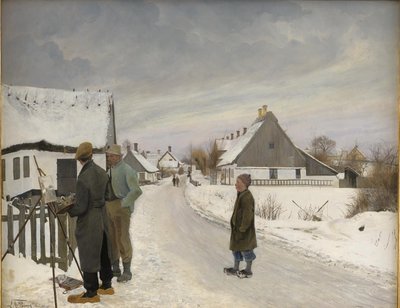 De schilder in het dorp door Laurits Andersen Ring