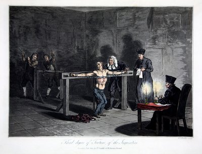 Derde graad van marteling van de inquisitie, 1813 door LC Stadler