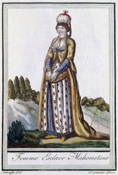 Mohammedaanse slavin - in "Encyclopédie des voyages" door J. Grasset St Sauveur, ed. Deroy, Parijs door L.F. Labrousse
