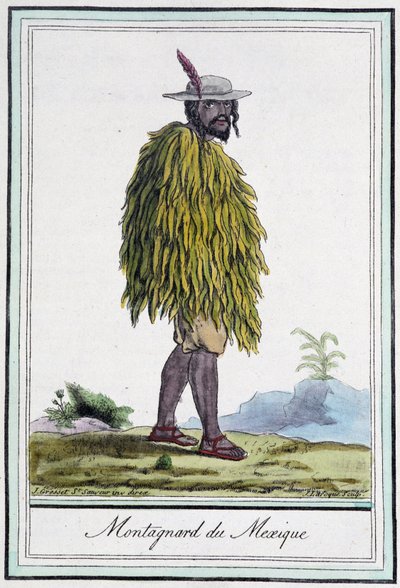 Bergbewoner van Mexico - in "Encyclopedie van Reizen" door J. Grasset St Sauveur, ed. Parijs door L.F. Labrousse