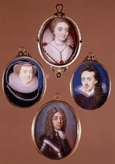 William, 2e Lord Grey van Rolleston en 6e Baron North, Dame van de North familie en Dudley, 3e Lord North door L.I. and Hoskins J. Arlaud