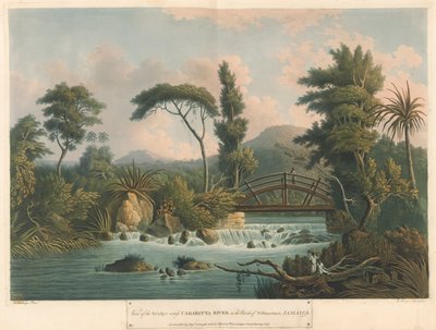 De Cabaritta-rivier, uit Zes Zichten op het Eiland Jamaica, lithografie door I. Merigot door L. (after) Belanger