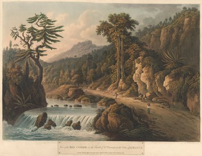 De Rio Cobre, uit Zes Zichten op het Eiland Jamaica, lithografie door I. Merigot door L. (after) Belanger