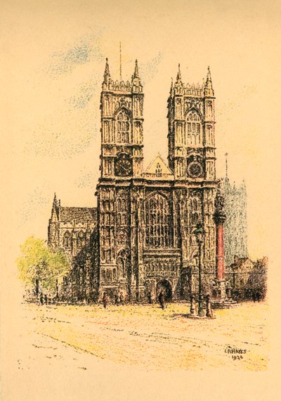 Westminster Abbey, 1924 door L. A. Hayes