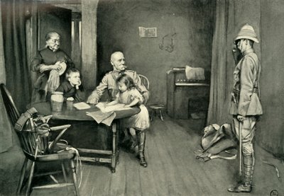 Lord Roberts bij de Orange Grove Inn: Een karakteristiek incident, 1901 door L. Daviel