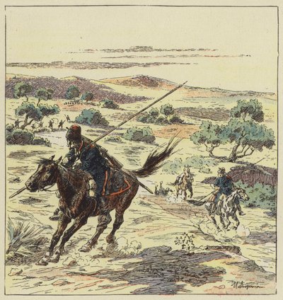 Kozakkenverkenners door L. Malespine