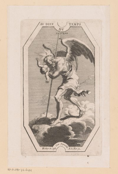 Saturnus (Planeten) door L. Richer