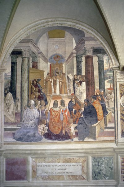Het leven van St. Benedictus door L. Signorelli
