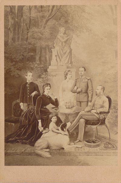 Frans Jozef I en Elisabeth van Oostenrijk en hun keizerlijke familie (afbeelding) door L. T. Neumann