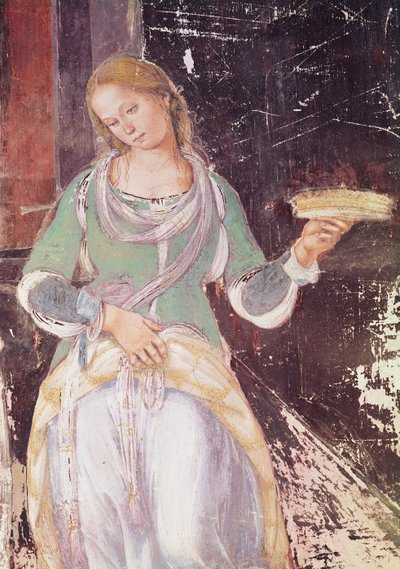 Dienaar met een mand (detail) door L. and Sodoma, G. Signorelli