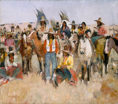 Jicarilla Apache Fiesta, 1934 door LaVerne Nelson Black
