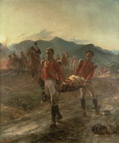 De Ochtend na de Slag bij Talavera (1809) door Lady Butler
