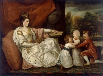 Lady Charlotte Williams-Wynn en haar drie oudste kinderen, 1778 door Sir Joshua  Reynolds