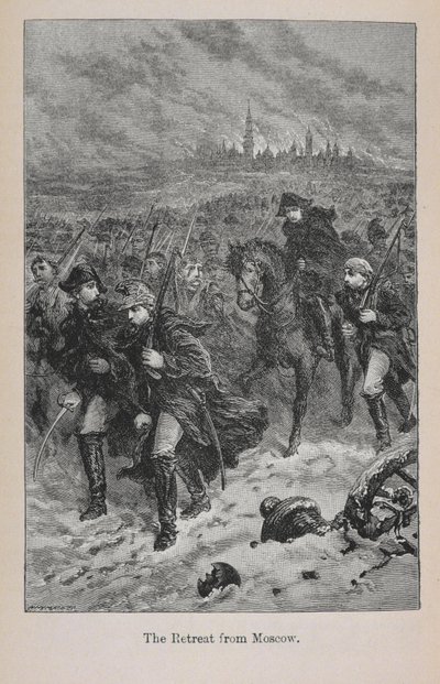 Terugtocht uit Moskou, illustratie uit 