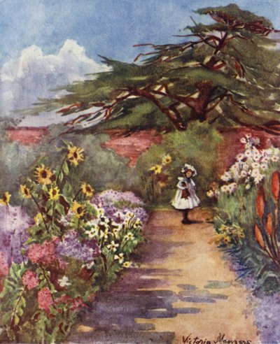 Oude Engelse tuin, Brockwell Park door Lady Victoria Marjorie Harriet Manners