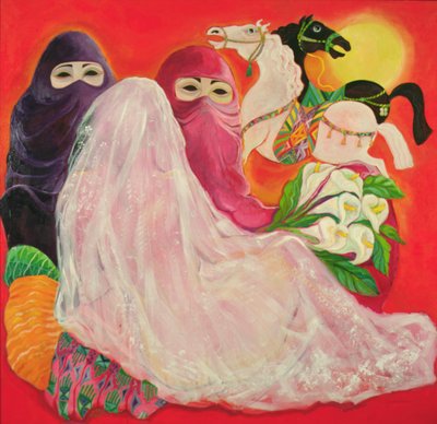Woestijnbruid door Laila (Contemporary Artist) Shawa