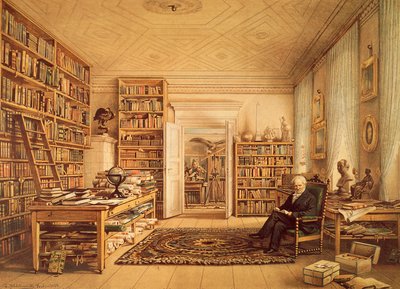 Portret van Alexander von Humboldt (Berlijn) door Amadeo (after) Modigliani