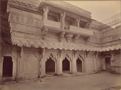 Interieur van Man Mandir, Gwalior door Lala Deen Dayal