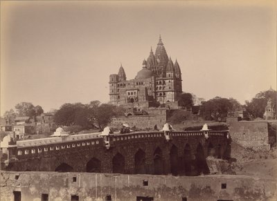 De Grote Tempel van Fort, Orcha [sic] door Lala Deen Dayal
