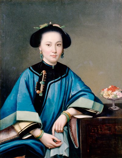 De Vierde Bijvrouw van Hexing (Wo Hing) van Hong Kong door Lam Qua (attr. to)