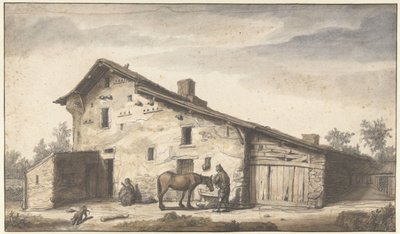 Boerderij bij Nantes door Lambert Doomer