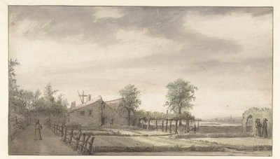 Tuin van de heremitage te Nantes door Lambert Doomer