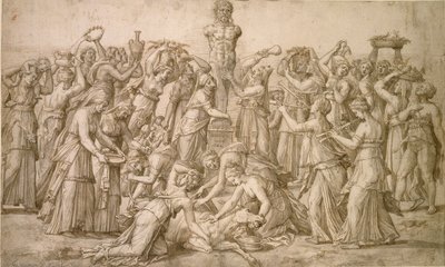 Offer aan Priapus, 1540 door Lambert Lombard
