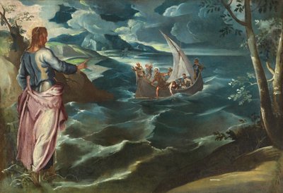 Christus aan de Zee van Galilea, ca. 1570s door Lambert Sustris