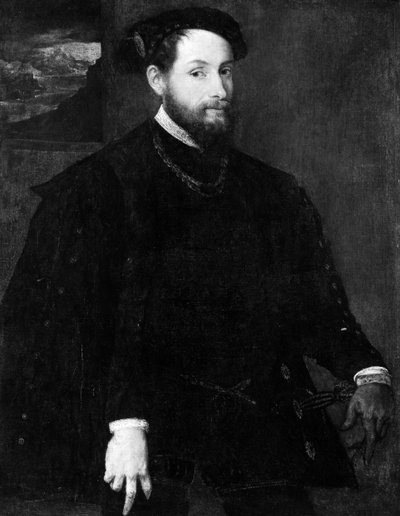Portret van een Man door Lambert Sustris