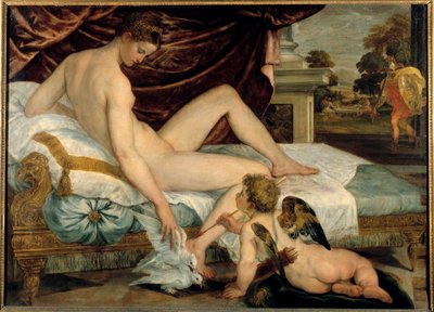 Venus en Cupido door Lambert Sustris