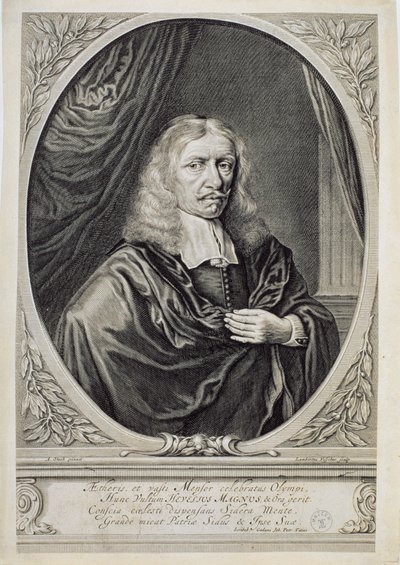 Johannes Hevelius (1611-87) door Lambert de Visscher