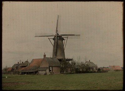 Molen in buurtschap Het Klompje (of: De Klomp), Zeist, aan de Koppeldijk door Lambertus Hendrik van Berk