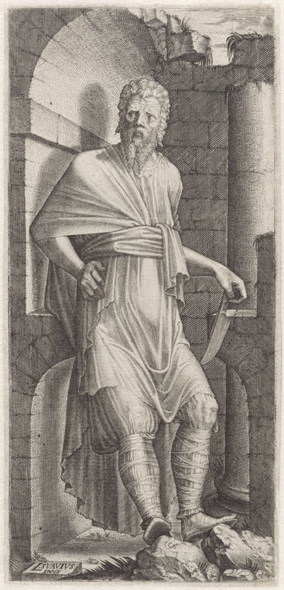 Apostel Bartolomeüs door Lambertus Suavius